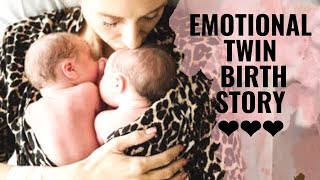 Page Twins Birth Story Emotional Twin Delivery [upl. by Siocnarf]