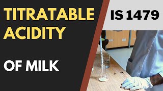 Milk Acidity Titration and end point colour [upl. by Derrek502]