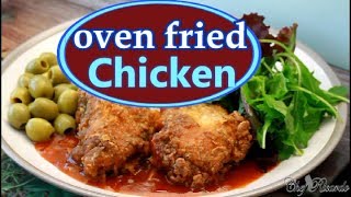 Oven Fried Chicken Recipe 2017  Recipes By Chef Ricardo [upl. by Novoj]