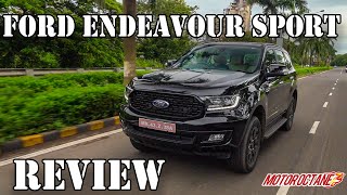 Ford Endeavour Sport 2020 India  Price Performance 4x4 Mileage Features  हिंदी  MotorOctane [upl. by Torry28]