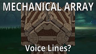 Perpetual Mechanical Array  Voice Lines  Genshin Impact [upl. by Steere]