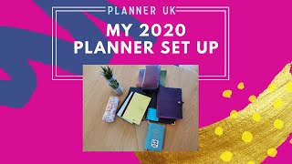 My 2020 Planner Set Up by Planner UK including Biz Grid William Hannah Hobonichi amp Write Notes UK [upl. by Naillik]