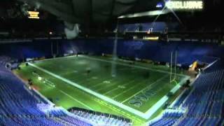 Actual footage Metrodome Roof Collapse Video From the Inside Metrodome [upl. by Valma]