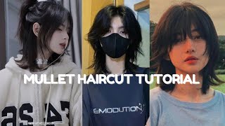 mullet haircut tutorial 🌸✨🌺💮❤🌼⭐trending hairstyle viral viralvideo music like [upl. by Yenatirb407]