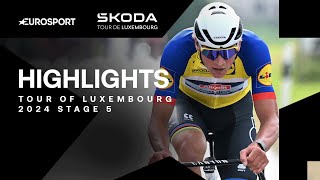 FIREWORKS AT THE FINALE 🔥  Tour of Luxembourg Stage 5 Highlights  Eurosport Cycling [upl. by Sylvester]