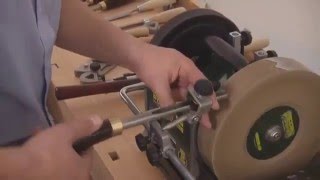 WG250 Wet Stone Grinder  Sharpening a Fingernail Profile Gouge [upl. by Oremoh873]