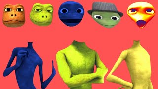 Wrong Heads Patila Alien Green And Head Matching El Chombo Dance CHALLENGE Yesil Uzaliy [upl. by Innoj]