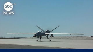 Houthi forces shoot down US military drone near Yemen Officials [upl. by Hamehseer]