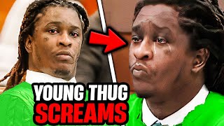 Young Thug CRIES After Release Date Leaked In Court [upl. by Mccallum]