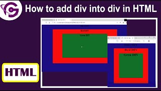 HTML Tutorial  how to place div inside another div HTML CSS [upl. by Aiekat]