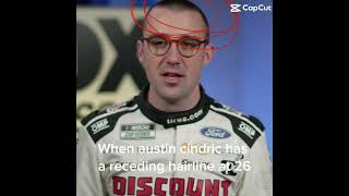 Austin cindric receding hairline viral reccomended nascar fyp [upl. by Sualokcin]