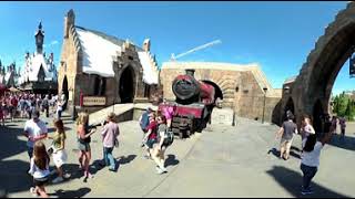 VR 360 Hogsmeade Tour 2018  Wizarding World of Harry Potter at Universal Studios Orlando [upl. by Idnak]