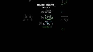 Solución de Limites  Ejercicio 3 limites limits maths matemáticas [upl. by Henley]