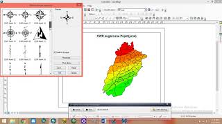 Calculate potential evapotranspiration and crop water requirement map prepare using Arc gis [upl. by Radnaskela]