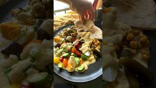 Sabich 以色列沙拉 chickpeas eggplant healthyfood healthyrecipes vegetarian cooking ￼素食 沙拉 [upl. by Enelyam]