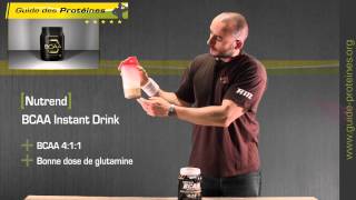 BCAA Instant 411  Glutamine de Nutrend  Test amp Avis  Acides aminés pour la musculation [upl. by Enalahs]