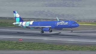 Jetblue A321 landing in Boston [upl. by Elihu174]