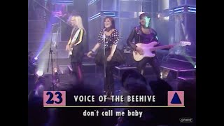 Voice Of The Beehive  Don’t Call Me Baby Top Of The Pops 1988 [upl. by Harilda826]