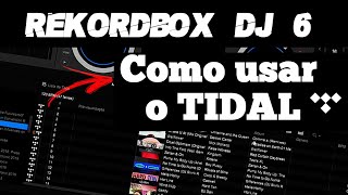 Pioneer Rekordbox Como Usar o Tidal [upl. by Ardyth]