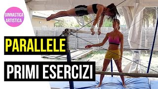 Parallele ginnastica artistica  esercizi di base [upl. by Smeaj]