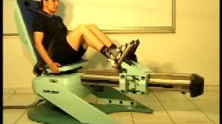 04 Isokinetic measurement unilateral on ConTrex LP leg pressmov [upl. by Ennaoj]