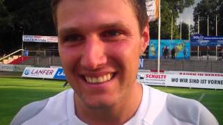 NFV Pokal SV Meppen  SV Holthausen Biene Interview mit Sascha Wald [upl. by Elbart]