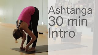 Yoga Body Workout Free yoga class Ashtanga 30 min intro class  Fightmaster Yoga Videos [upl. by Craggie]