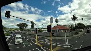 Intercity bus is leaving Whangeri Whangeri town center Northland New Zealand [upl. by Hintze]