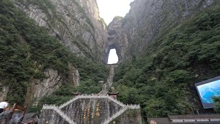 건축시선 관광지  중국 장가계 천문산 천문동 Tianmen Cave Tianmen Mountain Zhangjiajie China 中国张家界天门山天门洞 [upl. by Llenyl]