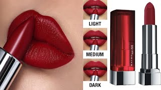 Maybelline colour sensational Creamy matte lipstick 💄 shades 695 Divine wine Best matte lipstick [upl. by Arno451]