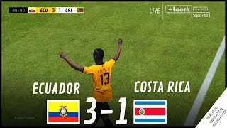 Ecuador vs Costa Rica 31 HIGHLIGHTS  Video Juego Simulación amp Recreación [upl. by Range]