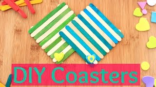 DIY crafts COASTERS using icecream sticks [upl. by Cutlip44]