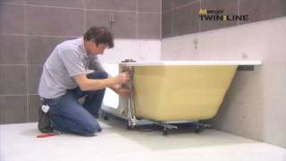 Montage  Installation Artweger TWINLINE 2 Duschbadewanne  shower bath [upl. by Corydon]