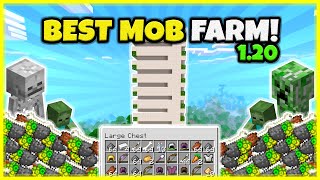 BEST MOB XP FARM EVER VERY FAST In Minecraft Bedrock 120 [upl. by Galina948]