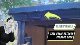 5Year Review Keter Premier Tall Resin Outdoor Storage Shed  Durability Test [upl. by Tomkiel]