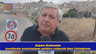 Caltagirone Via Cristoforo Colombo guardrail divelto da aprile 2023 la denuncia di Angelo Malannino [upl. by Ariajaj]