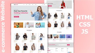 How To Make Ecommerce Website Using HTML amp CSS Step By Step  Responsive ECommerce Website [upl. by Catina]