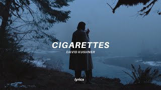 David Kushner  Cigarettes lyrics [upl. by Nedrud]