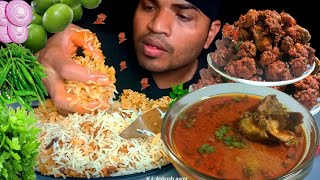 SPICY HYDERABADI CHICKEN BIRYANI SPICY CHICKEN PAKORA CHALLENGE  😋 [upl. by Notsnhoj118]