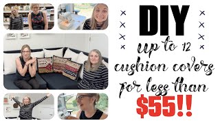 Fast and Cheap Cushion Covers Beginnerfriendly stepbystep instructions [upl. by Megan915]