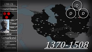 History of the Timurid Empire  Every Year [upl. by Ezalb647]