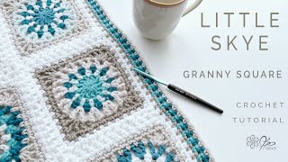 Fast and Fabulous Crochet the Little Skye Granny Square in Minutes [upl. by Florida]