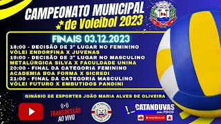 FINAIS DO CAMPEONATO MUNICIPAL DE VOLEIBOL DE CATANDUVAS 2023 [upl. by Azeret949]