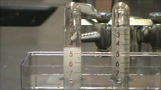 Simple demonstration of electrolysis of water SEE UPDATED VERSION LINK IN DESCRIPTION [upl. by Bradman502]