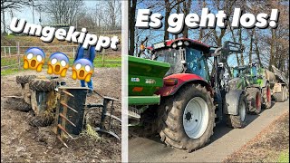 Unfall bei den Pferden  Erschwerte Bedingungen beim Düngen  Farmvlog 99 [upl. by Domel]