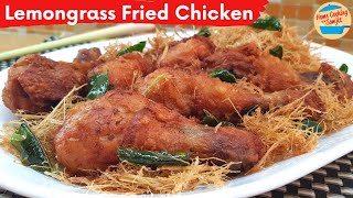 Thai Lemongrass Fried Chicken with Kaffir Lime Leaves Recipe [upl. by Cello]