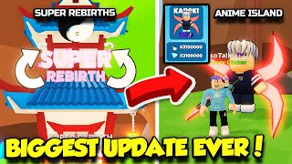 THE BIGGEST UPDATE EVER IN TAPPING GODS IS FINALLY HERE SUPER REBIRTHS Roblox [upl. by Nurat]