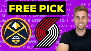 6121 Trail Blazers Nuggets Free Pick [upl. by Latt]