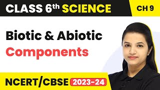 Class 6 Science Ch 9  Biotic amp Abiotic Components  The Living Organisms Characteristics amp Habitats [upl. by Mialliw]