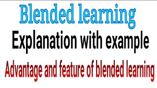 Blended learning  ICT in learningComputer Science expelaind in Hindi and English [upl. by Llorre900]